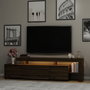 Hanah Home Soporte para TV Beliz Nogal con Luces LED